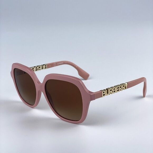 NEW Burberry BE4389 406113 Pink Brown Gradient Oversized Square Women Sunglasses - Picture 8 of 11